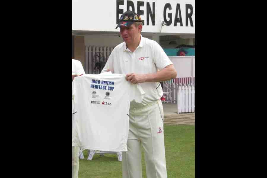 Nick Low at the Eden Gardens for an exhibition match in January 2020