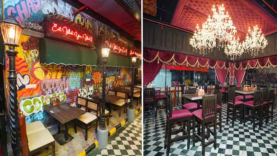 What else is hot? Located at City Centre New Town, Traffic Gastropub is open from noon to midnight. DJs set up the mood after sundown. The decor is a blend of Victoria regality and vibrant graffiti walls.