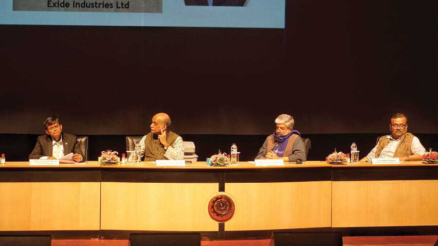 (From left) Sahadev Sarkar, Sudheesh Venkatesh, Shrikrishna Kulkarni and Manish Thakur