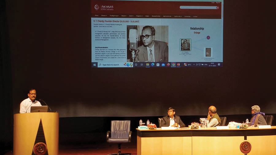 Inauguration of the IIM Calcutta digital archives