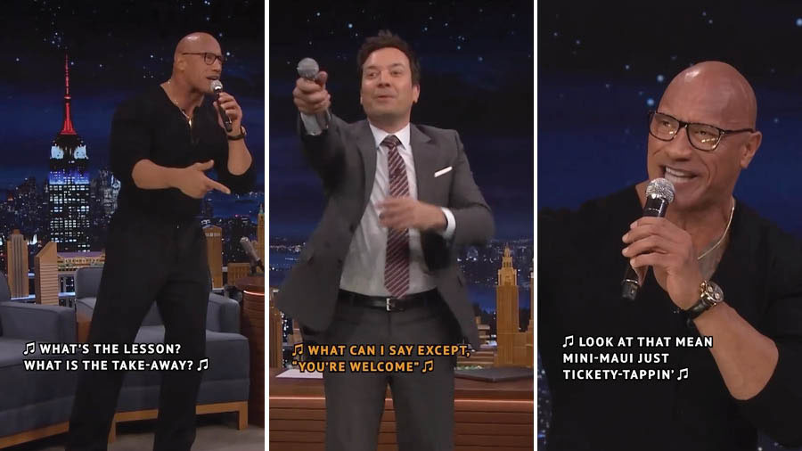 Dwayne Johnson's live-action Moana revelation on Tonight Show