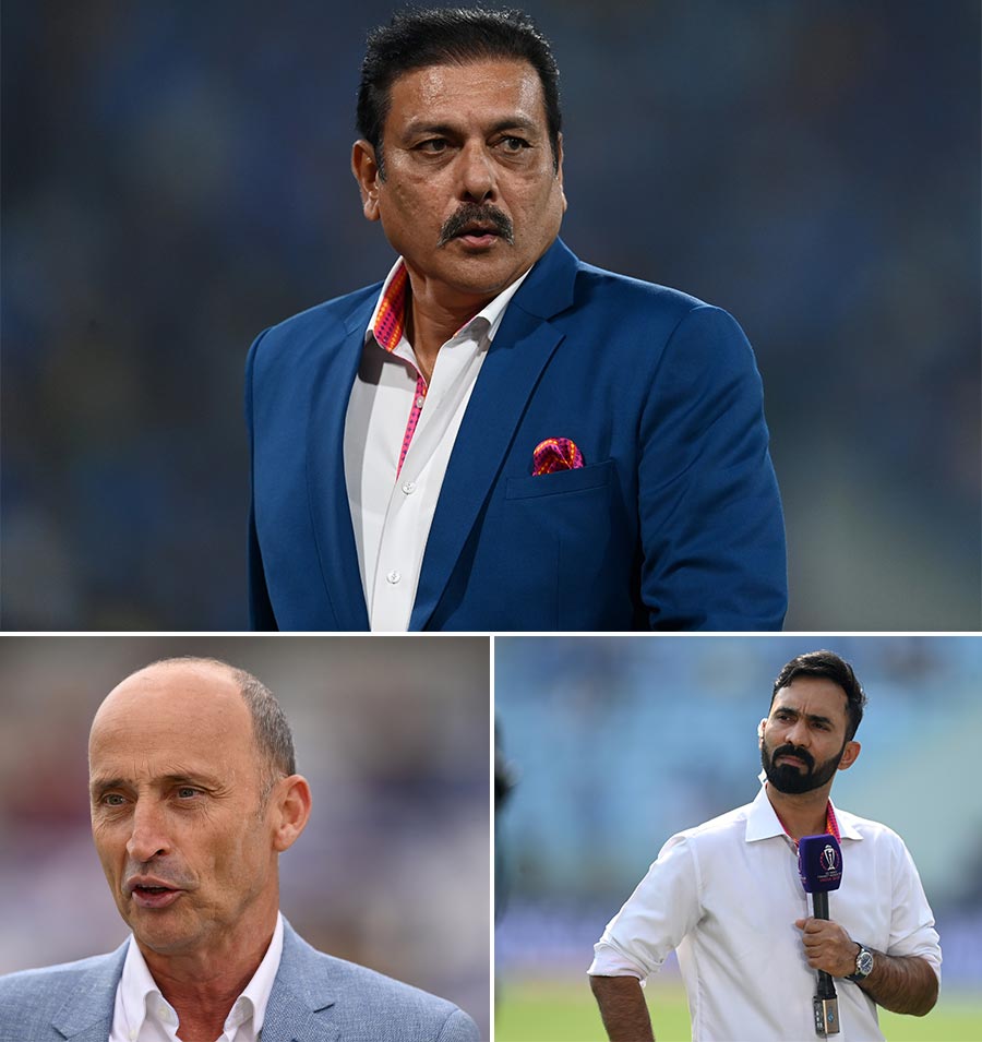 Honourable mentions: Among those who narrowly missed out on the top 10 are three names who many might be surprised to see in the lowest entry on this list. Leading the honourable mentions is Ravi Shastri, whose dip is largely down to him refusing to change with the times. It is not 2011 anymore and his “tracer bullets” have long stopped hitting the mark. In spite of that, the depth of Shastri’s voice still lends an inimitable gravitas to the action. Then there is Nasser Hussain, who, like some English players at this World Cup, has not done much wrong. Just that the others have been sharper and more engaging this time around. Finally, we have Dinesh Karthik, who has outlived the honeymoon period in commentary and needs to freshen up his prose to match the quality of his insights
