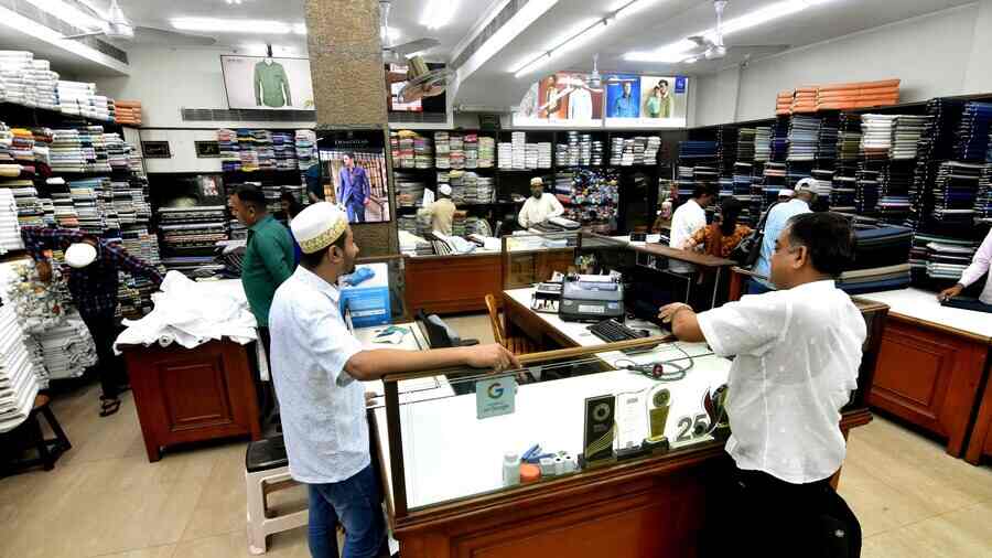 Inside the shop at Chowringhee Square 