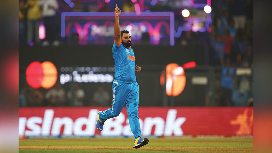 With his seven wickets against New Zealand in the semi-final, Mohammed Shami became the first Indian bowler to take 50 wickets or more on the grandest stage