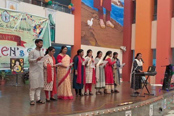 Melodious songs, enthralling dance performances, wonderful recitations by the staff members and a puppet show, made the Children's Day Celebration a remarkable one. A special assembly too, was organised where the students shared ideas on how to celebrate Green and safe Diwali.