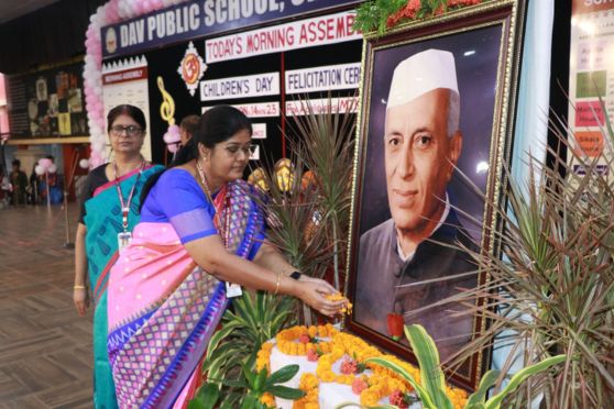 The Principal Dr Sujata Sahu and others offered floral tributes to Pt Nehru on his birth anniversary and advised to adopt a noble path to achieve success in life.  Chorus and entertainment activities by the teachers, inter-class Dance DAV Dance and solo music competition Cadence were organised to mark the importance of the day