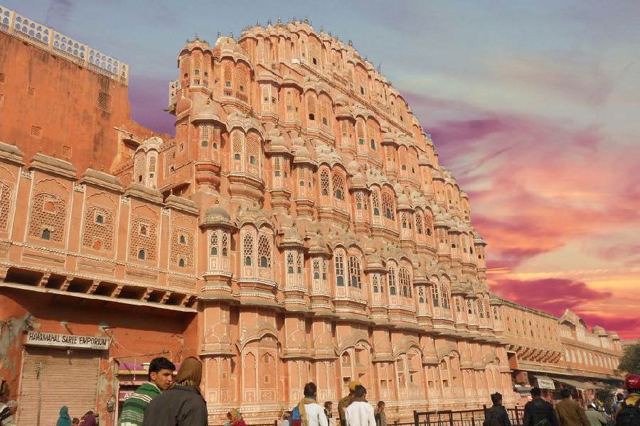 The Hawa Mahal in Jaipur