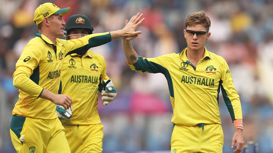 Adam Zampa needs a five-for in the final to match his teammate’s record for most wickets in a single World Cup edition
