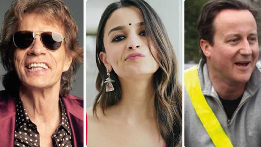 (L-R) Mick Jagger, David Cameron and Alia Bhatt are among the newsmakers of the week