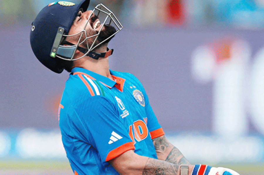 ON PEAK 50: One more than Sachin and many more to come, Kohli touched a new high with his 50th ODI hundred as India piled on 397/4 versus New Zealand in the first semi-final in Mumbai. The Kiwis fell short by 70 runs.