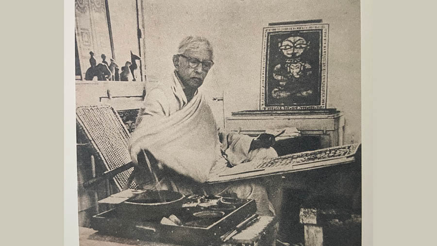 Jamini Roy scribbled painting concepts on whatever he found – newspapers, back of bills, exercise books and paper scraps