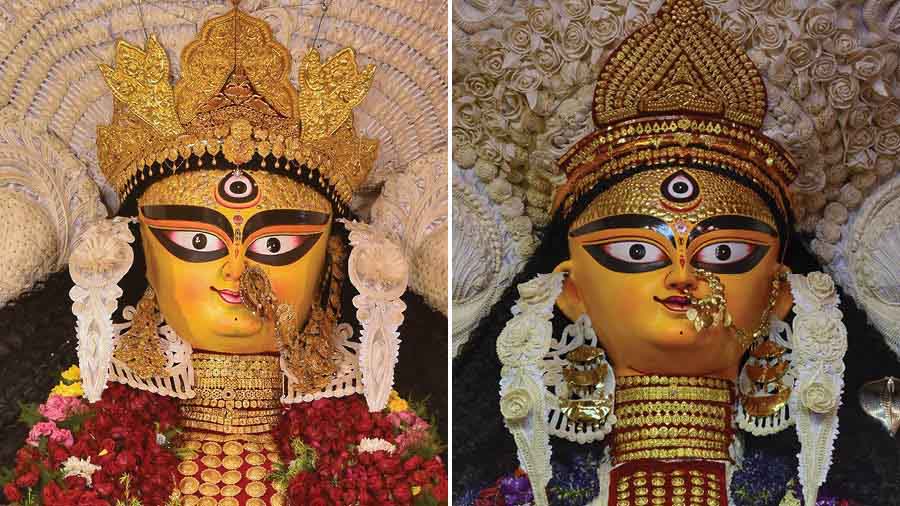 Myriad faces of Devi Jagaddhatri at Krishnanagar, Kolkata &amp; Guptipara puja pandals