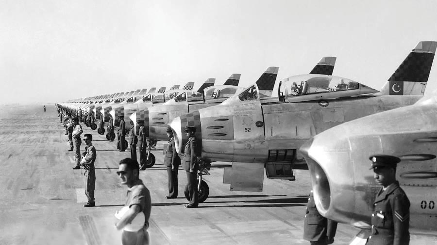 Pakistan Air Force's F-86 Sabres, photographed in 1958