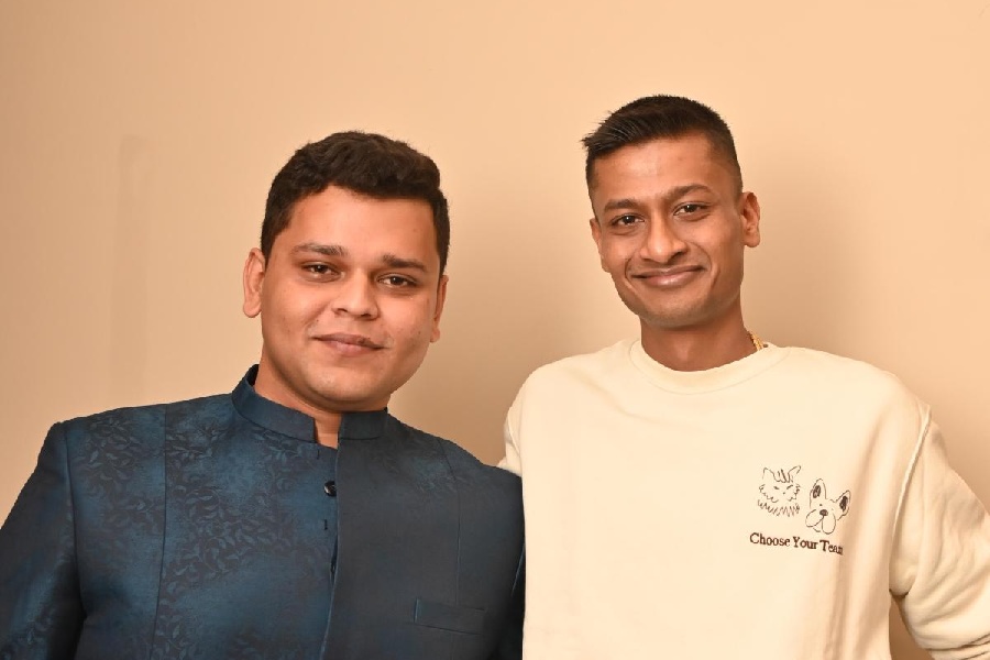 Sanyam Gupta (in white), artist manager of the event