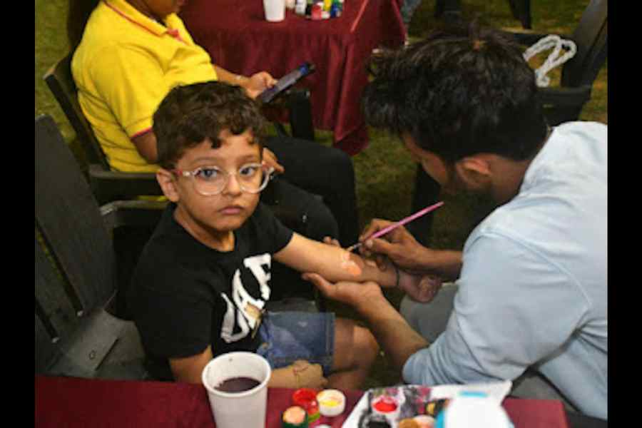 The little ones enjoyed some fun and quirky tattoo art
