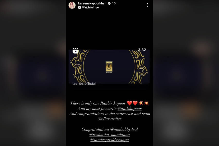 Kareena Kapoor Khan’s Instagram Story