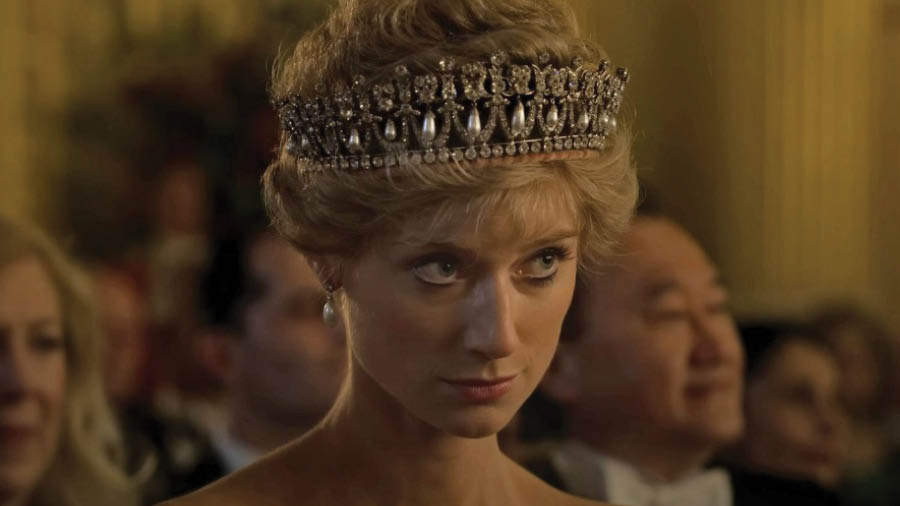 Elizabeth Debicki admits to being flattered after finding out that Prince William and Prince Harry have seen more of her as Diana than they did of their actual mother  