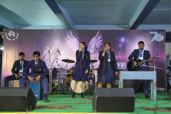 A glimpse from the music competition.