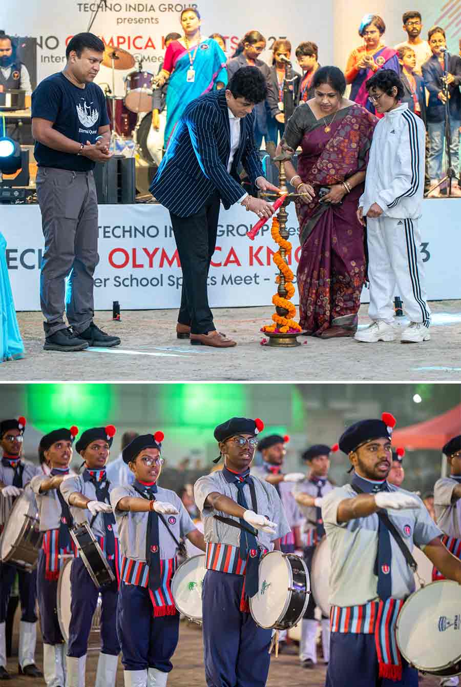 The third edition of Techno India Group's inter school sports competition Techno Olympica Knights was inaugurated on Thursday. Mountaineers Piyali Basak and Satyarup Siddhant; Premjit Sen, referee & judge, World Karate Federation & Asian Karate Federation and Manoshi Roychowdhury, co-chairperson, Techno India Group; were present. Over 1,000 students from 70 schools across West Bengal will participate  