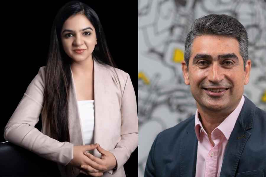 (l-r) Diksha Arora has a huge following on Instagram, Paras Sharma, director of content and community partnerships, Meta, India