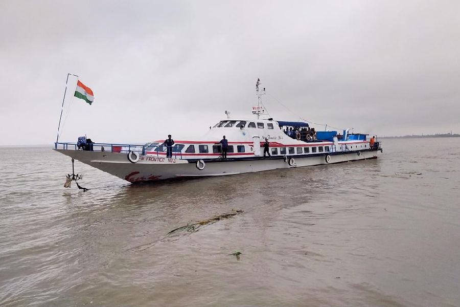 The luxury cruise that began its service between Diamond Harbour and Sagar Island on Monday.