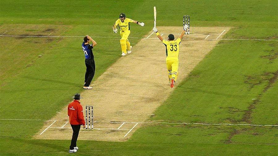 The moment Australia beat New Zealand to become world champions in Melbourne in 2015