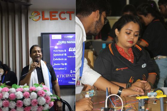 Inauguration Ceremony. Participants Showcasing their models to the Guests and Judges.