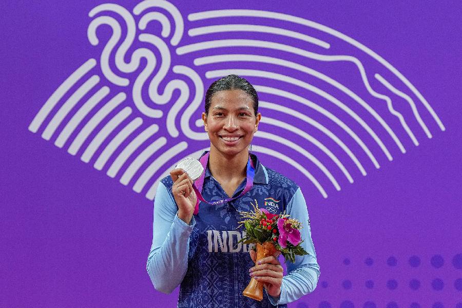 Silver medallist India's Lovlina Borgohain