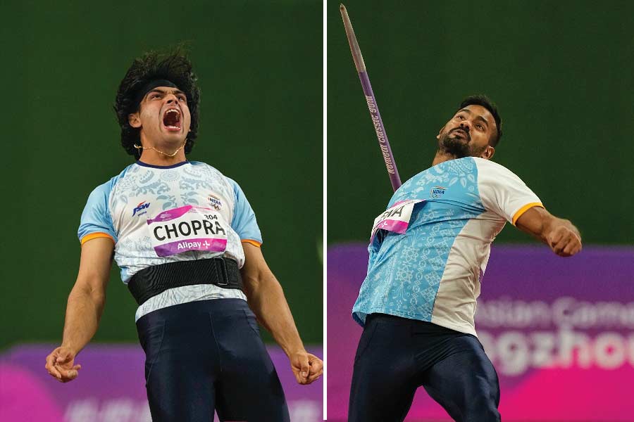 India's Neeraj Chopra wins gold, while Kishore Jena silver in men's