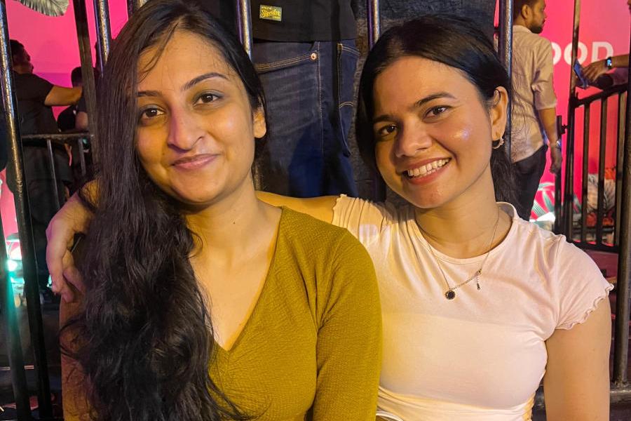“It was nostalgic. We are great fans of Lucky Ali and he put up a great show,” said Ankita Singh (left) and Pragya Shambhavi. 