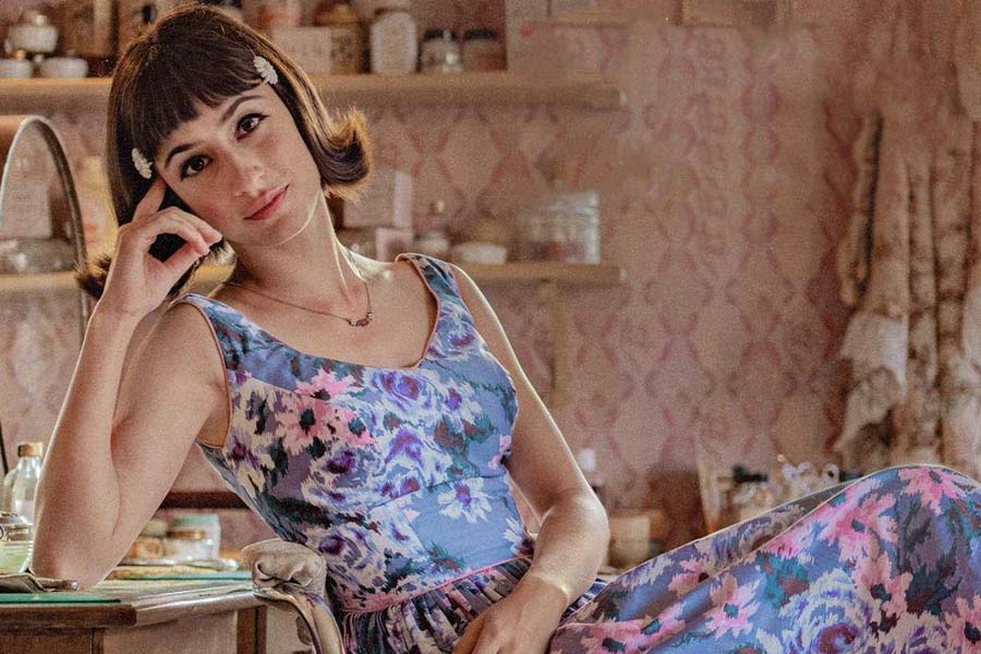 Aditi Dot’s Ethel Muggs was dubbed “Riverdale’s best hairdresser”. The poster shows her posing on a chair in a floral blue dress.