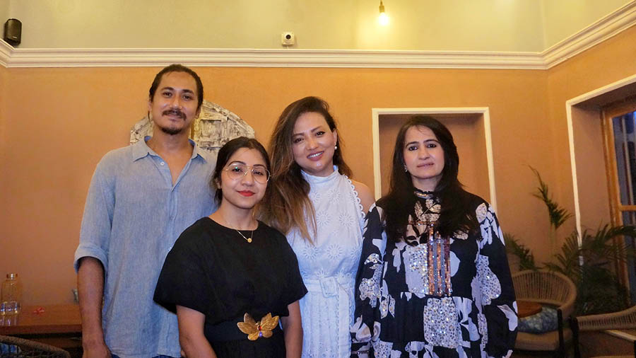 Partners (L-R) Prabesh Chhetri, Yachna Rizal, Suman Chen and Shaheera Bano. ‘We met at Art Cafe Kalimpong, hit it off and showed collective interest in opening a branch of Art Cafe in Kolkata,’ says Chhetri