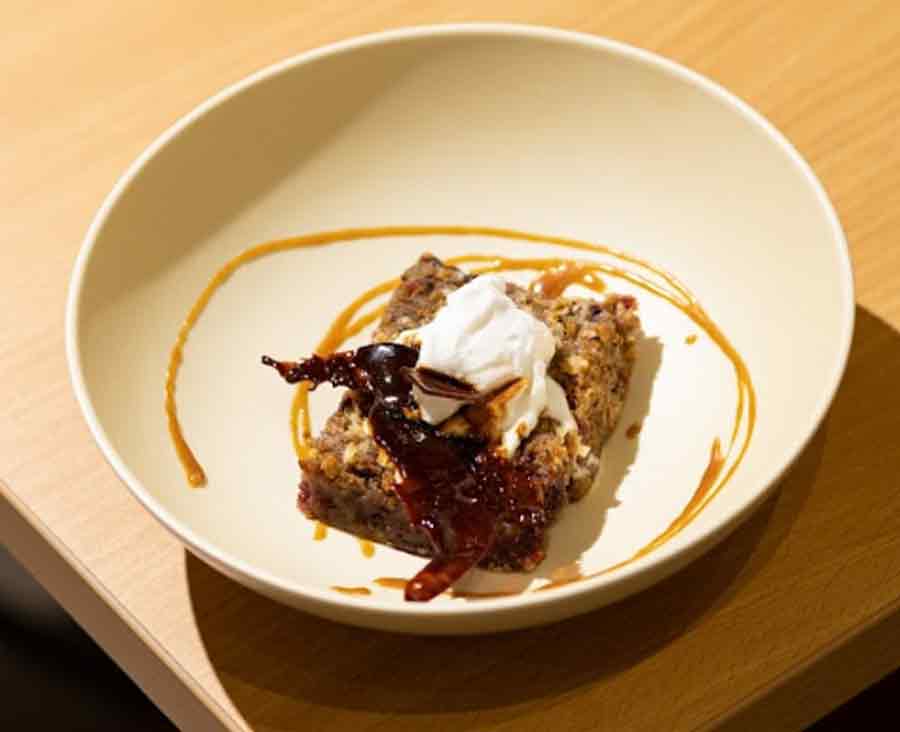 Berry Cobbler: A classic dessert like Berry Cobbler is always worth digging into. The crusty crumble with sweet-tart baked berries and a dollop of cream is the best end to a wonderful meal, or a long day. Pocket pinch: Rs 325