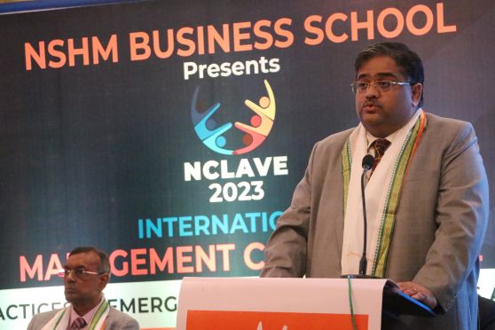  Mr. Miraj Shah, Vice Chairman, The Bhawanipur Education Society College, shared his profound thoughts on the event. 