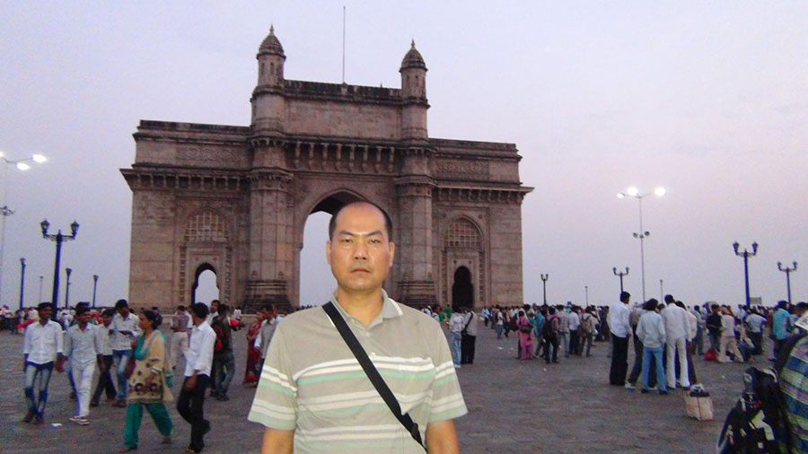 Lin, an Overseas Citizen of India (OCI) card-holder, in Mumbai
