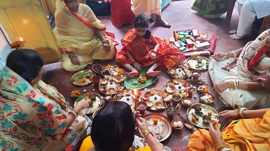 Kumari Puja, a major attraction of the family puja