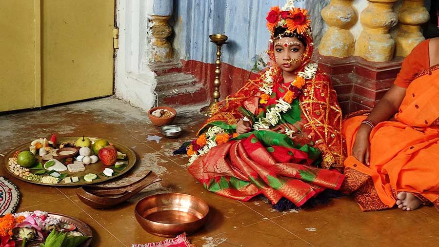 Kumari Puja is conducted on Ashtami