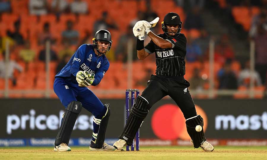 Rachin Ravindra (New Zealand): After we identified him as one of our breakout stars of the tournament, it took Ravindra little time to live up to the billing. An exquisite innings of 123 not out off 96 balls flattened England in Ahmedabad in the World Cup opener, while a run-a-ball 51 against the Netherlands in Hyderabad continued his rich vein of form. Should he keep up the momentum, Ravindra might end up with a debut World Cup campaign that both the legends he is named after (Rahul Dravid and Sachin Tendulkar) would have been proud of