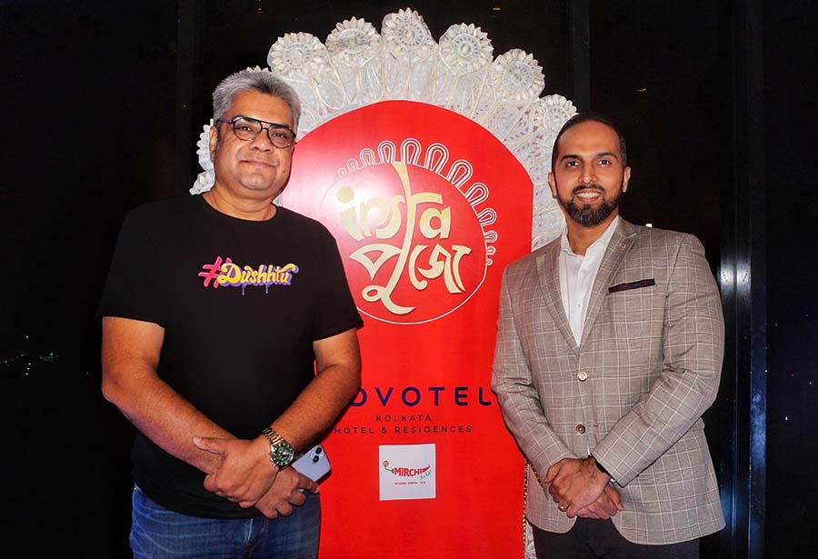 Arjun Kaggallu (right), general manager, Novotel Kolkata — Hotel & Residences, wished everyone the best of the festive season, and spoke about Puja hospitality. ‘At Novotel Kolkata, we are committed to making your stay and festivities truly memorable. Through impeccable service and dedication, we aim to ensure that your Durga Puja experience here is nothing short of extraordinary.’ Novotel’s Durga Puja special staycation, Durgabari, is in its third edition, and you can book a stay from October 20-24 to experience the celebrations with food and a in-house mandap