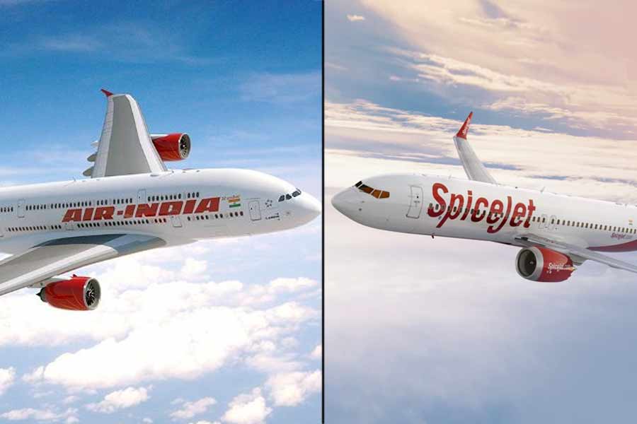 air india spicejet flight