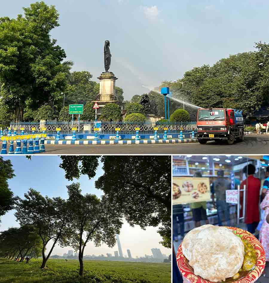 Having woken up early, the My Kolkata team could not resist from not taking a quick spin around the Victoria Memorial Hall and the Maidan to breathe in fresh air on a bright and sunny Saturday morning, to be followed by a quick  breakfast of mouth-watering hing kachoris and jalebis at a south Kolkata joint 