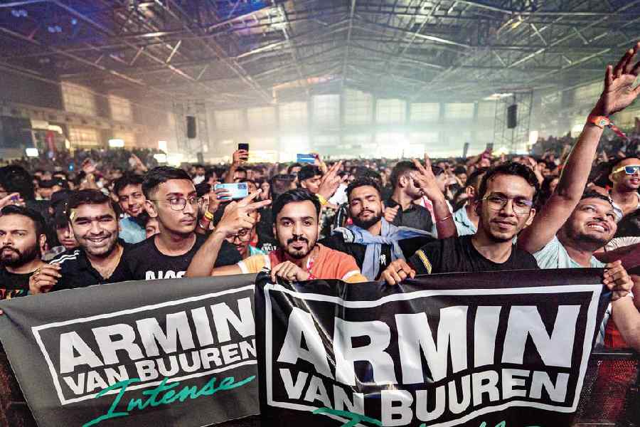The crowd that had gathered from all parts of the city and many from neighbouring states came equipped with banners and messages for Armin