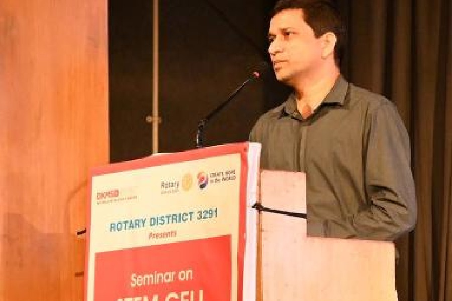 Jeevan Kumar speaks at the programme at ICCR on Sunday