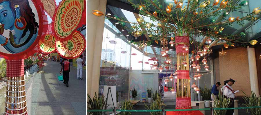 South City Mall has always decked out in different avatars to celebrate festivals and important events, always in sync with the mood of the time. Bagree credits Suman and Prabir of Decorwala, ‘who have consistently come up with great concepts and executed them well for the last 15 years’