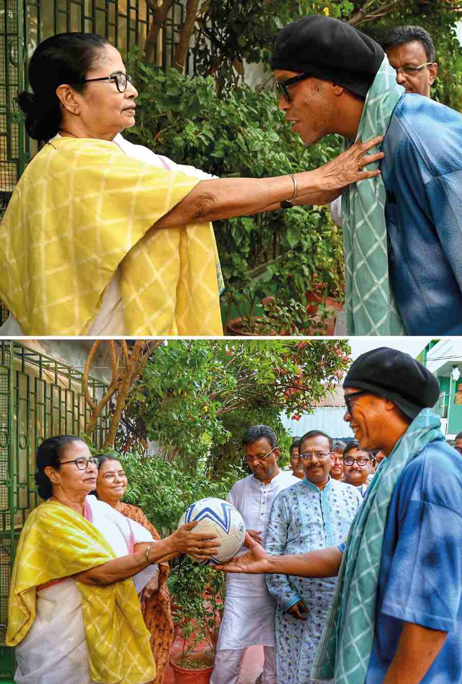 Ronaldinho also met chief minister Mamata Banerjee at her home in Kalighat  