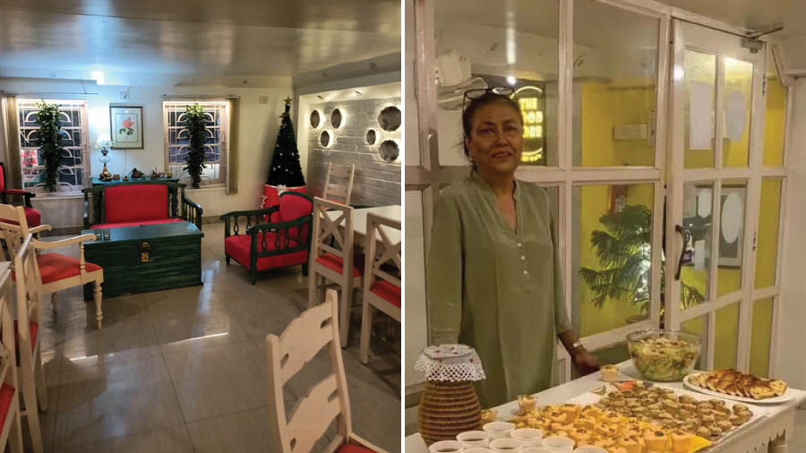 A glimpse of the interiors at The Food Storey, and partner Sreela Rao
