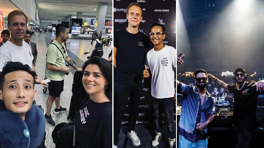 Freddy, Kunal G and Pro Bros opened the Armin show in Kolkata