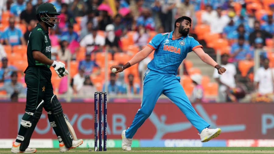 The noise in the stadium reached a crescendo every time Jasprit Bumrah delivered the ball