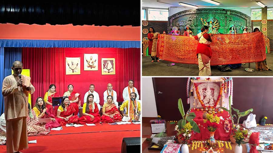 Durga Puja in Singapore, in London and in Colombia