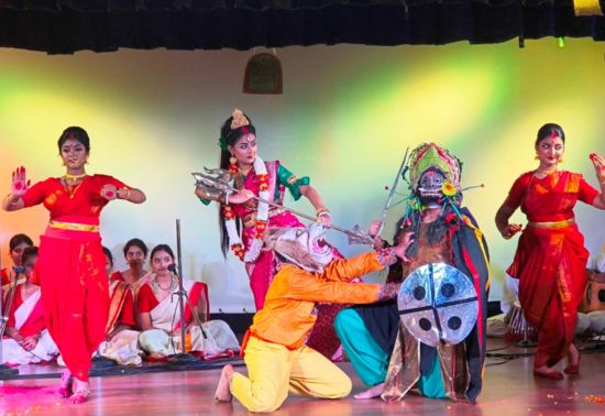 The Durga Puja programme held at Birla Bharati on 18th of October was an enchanting celebration of the triumph of good over evil. Students and teachers alike came together to pay tribute to Goddess Durga, particularly highlighting the Mahisasur Mardini aspect of the festival. 